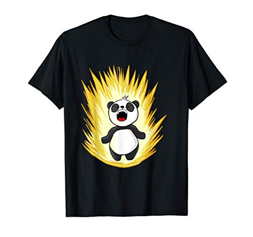 Super Panda funny Anime Super Hero Panda Camiseta