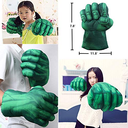 Superhero Hands, Gloves Plush Fist Boxing Gloves Cosplay Costume for Niños Cumpleaños de Navidad Halloween (1 Par)