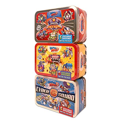 SuperZings Rivals of Kaboom - Pack de 3 Latas (PSZSV123IN00) con 5 Figuras Cada Una, Colección completa