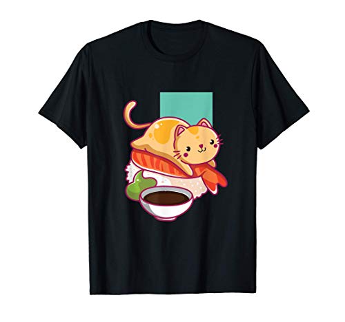 Sushi Anime I Japón I Gatito Kawaii I Gatos Kawaii Camiseta