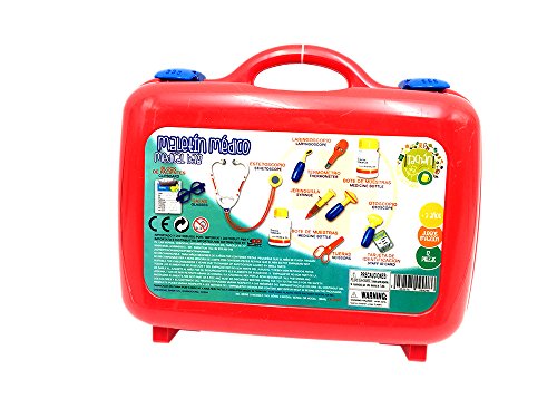 Tachan- Maletín Médico Doctor Deluxe, Color Rojo/Azul (CPA Toy Group 9908)