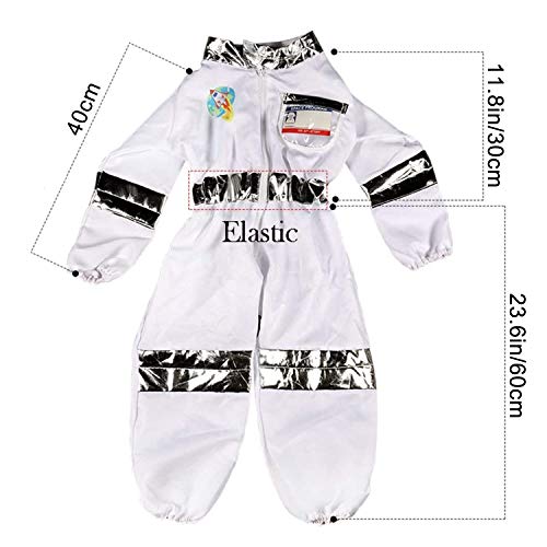 Tacobear Disfraz Astronauta para niños con Casco Astronauta Guantes Astronauta Disfraz Accesorios Astronauta para niños Disfraz de rol (M)