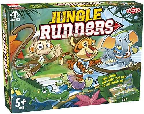Tactic Jungle Runners-Action Pack: fácil de Aprender-Juego de Mesa Familiar 3D-Diversión de Carreras para Todos, Multicolor