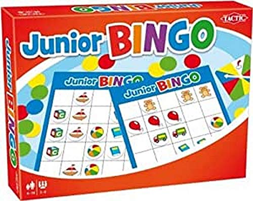 Tactic Junior Bingo Niños y Adultos Juego de Azar - Juego de Tablero (Juego de Azar, Niños y Adultos, 15 min, Niño/niña, 4 año(s), 10 año(s))