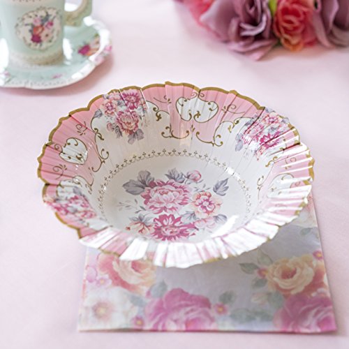 Talking Tables tazón para postre con detalle floral “Truly Scrumptious’ ‘TS6’ Cartón. Multicolor.