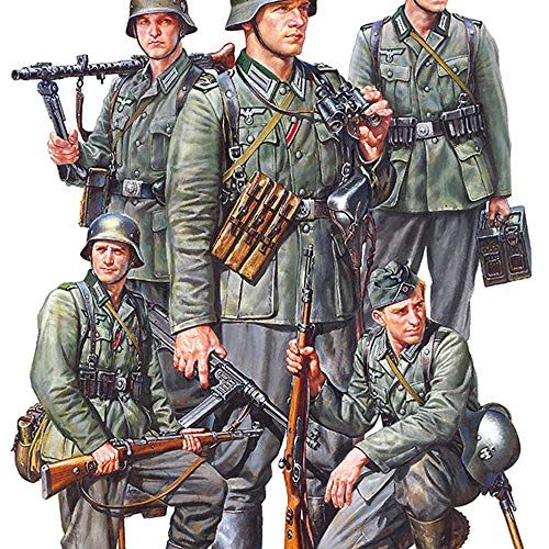 Tamiya 35371-Juego de infantería Alemana (Mediados de la Segunda Guerra Mundial) (35371-000)