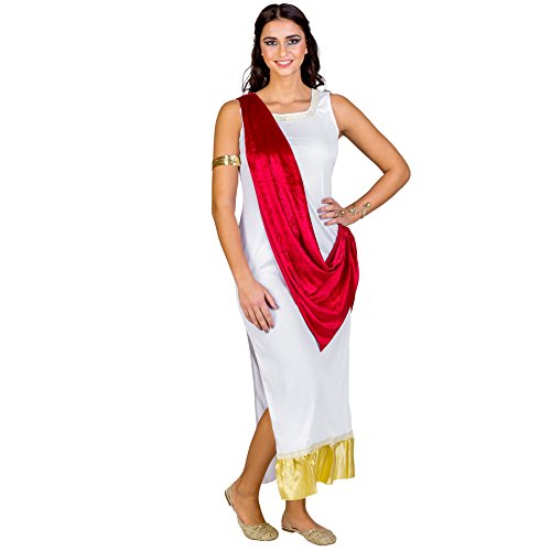 TecTake dressforfun Disfraz para Mujer de la Diosa olímpica Afrodita | Vestido Largo + Mangas Doradas con Lentejuelas (L | no. 300320)