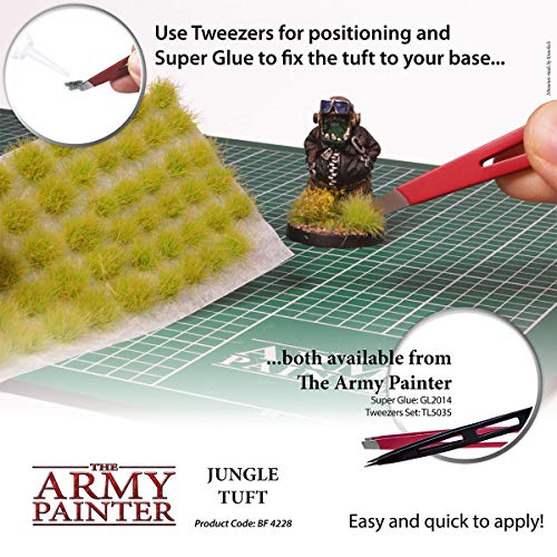 The Army Painter | Jungle Tuft | Battlefields, XP - Terrain Model Kit for Miniature Bases and Dioramas - 77 Pcs, 3 Sizes