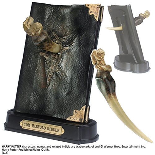 The Noble Collection Basilisk Fang y Tom Riddle Diary Sculpture