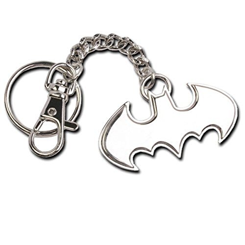 The Noble Collection Batman Shaped Logo Keychain Acero Inoxidable