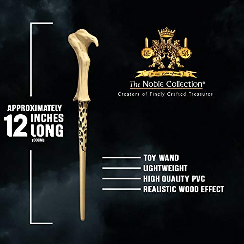 The Noble Collection Lord VoldemortPVC Wand and Prismatic Bookmark