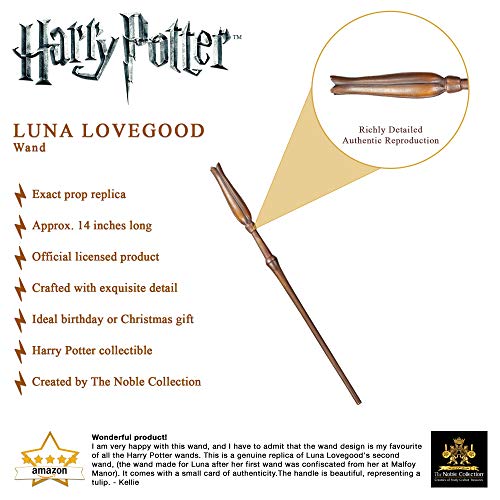 The Noble Collection Luna Lovegood Varita (Caja de Ventana)
