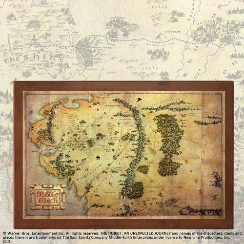 The Noble Collection - Mapa del Señor de los Anillos de la Tierra Media