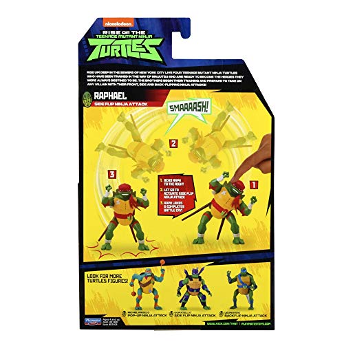 The Rise of The Teenage Mutant Ninja Turtles - Figuras de acción de Ataque Ninja de Lujo - Raph Cartwheel Attack