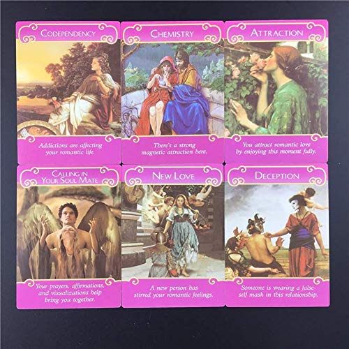 The Romance Angels Tarot Oracle Cards Deck | Las 44 Cartas Romance Angel Oracle de Doreen Virtue Rare Agotado,Deck Game,Only Tarot