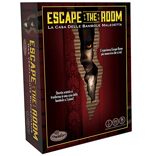 ThinkFun 76420, Escape The Room La casa de muñecas maledette, Juego de sociedad, 1-4 jugadores, Edad recomendada 13 +