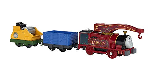 Thomas and Friends Tren de Juguete de la Locomotora Helpful Harvey, Juguetes Niños 3 Años (Mattel FJK53)