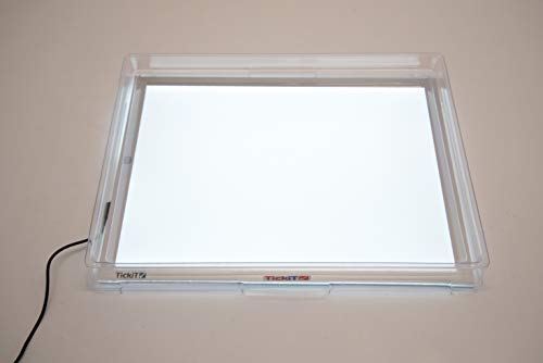 TickiT 72046 - Bandeja para panel de luz, de plástico, tamaño A3, transparente
