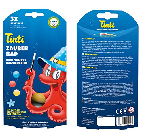 Tinti 520153 - Zauberbad 3-Pack (bolas de baño en rojo, azul, amarillo) [Importado de Alemania]