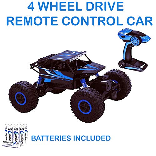 Top Race RC Control remoto Coche Rock Crawler / Monster Truck 4WD / Off Road cars 2.4 GHz Baterías Vehículo de juguete. TR-130