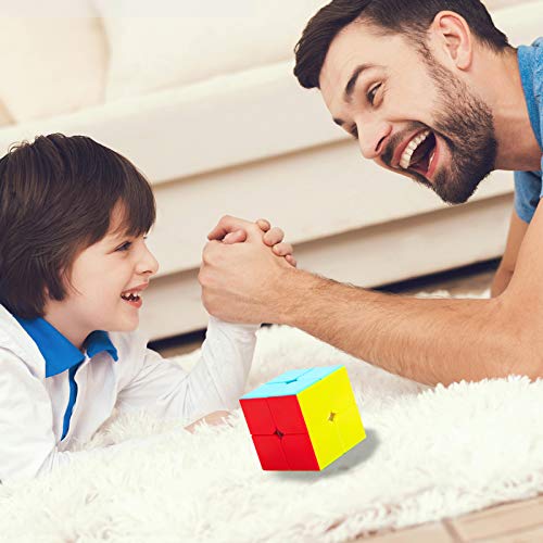 TOYESS Cubo de Velocidad 2x2 Stickerless, Cubo Mágico 2x2x2 Speed Cube, Rompecabezas Puzzle Juguetes para Adulto & Niños