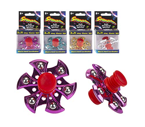 TOYLAND Spinarooz Hand Spinner Novelty Toy - Fidget Spinner - 3 en 1 - Salto, Rebote, Giro - 1 Al Azar
