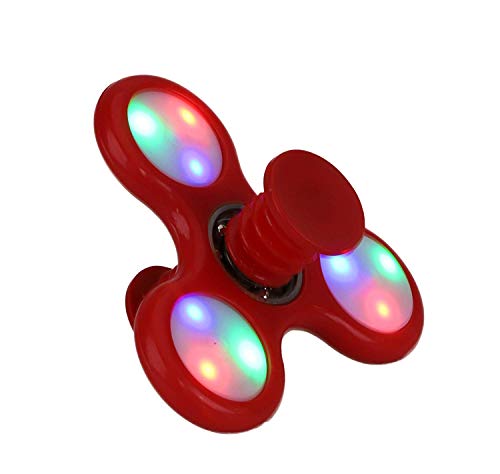 TOYLAND Spinnerooz Light Up Hand Spinner Juguete de Novedad - Fidget Spinner - 5 en 1 - Salta, rebota, Gira - 1 al Azar