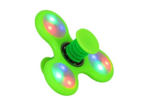 TOYLAND Spinnerooz Light Up Hand Spinner Juguete de Novedad - Fidget Spinner - 5 en 1 - Salta, rebota, Gira - 1 al Azar