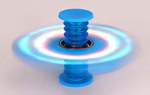 TOYLAND Spinnerooz Light Up Hand Spinner Juguete de Novedad - Fidget Spinner - 5 en 1 - Salta, rebota, Gira (Azul)
