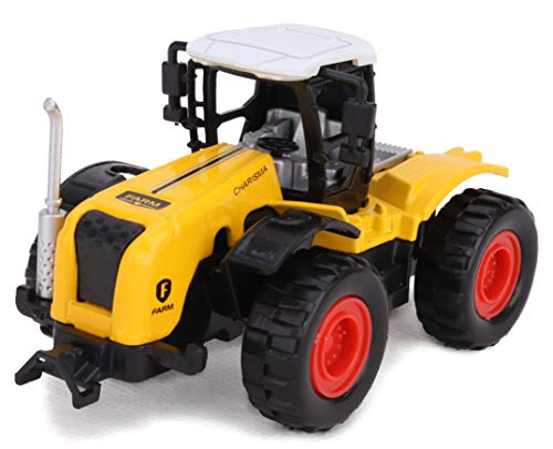 TOYLAND® Tractores agrícolas de 4x4 con tracción hacia atrás de 10 cm - Amarillo - Vehículos agrícolas para niños