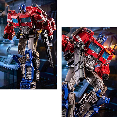 Transformers 5 The Last Knight puede transformar manualmente Optimus Prime, Transformers: The Last Knight-Commander Optimus Prime, robot transformador de juguete， regalo de cumpleaños o Navidad