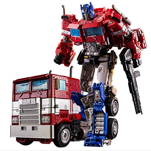 Transformers 5 The Last Knight puede transformar manualmente Optimus Prime, Transformers: The Last Knight-Commander Optimus Prime, robot transformador de juguete， regalo de cumpleaños o Navidad