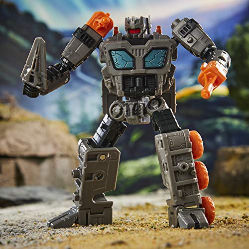 Transformers Toys Generations War for Cybertron: Earthrise Deluxe WFC-E35 Decepticon Fasttrack Modulador Figura - Niños de 8 años y más, 5.5 Pulgadas