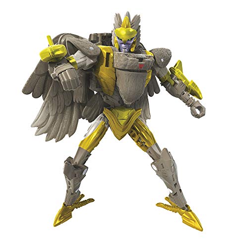 Transformers Toys Generations War for Cybertron: Kingdom Deluxe WFC-K14 Airazor Figura de acción para niños a Partir de 8 años, 5.5 Pulgadas