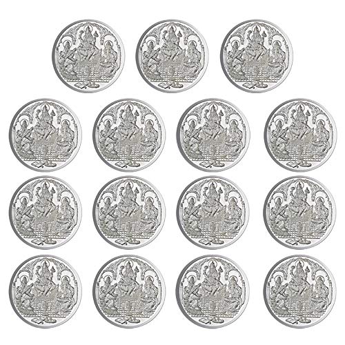 Trimurti Moneda en plata pura 999 - Moneda religiosa 5 gramos - Juego de 15 monedas