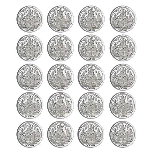 Trimurti Moneda en plata pura 999 Religiosa, 5 gramos, juego de 20 monedas