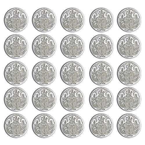 Trimurti Moneda en plata pura 999 Religiosa, 5 gramos, juego de 25 monedas
