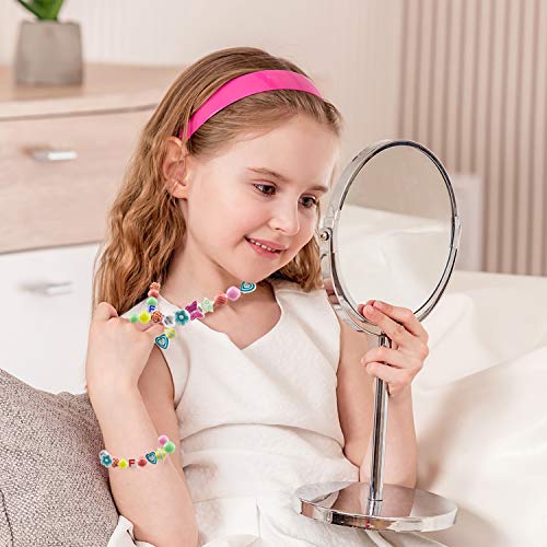 TRIXES 530 Piezas Kit de artesanía para Hacer brazaletes de la Amistad para niños con Carrete de enhebrado Transparente –Mejores Amigas de 4 5 6 7 8-13 Tipos Diferentes