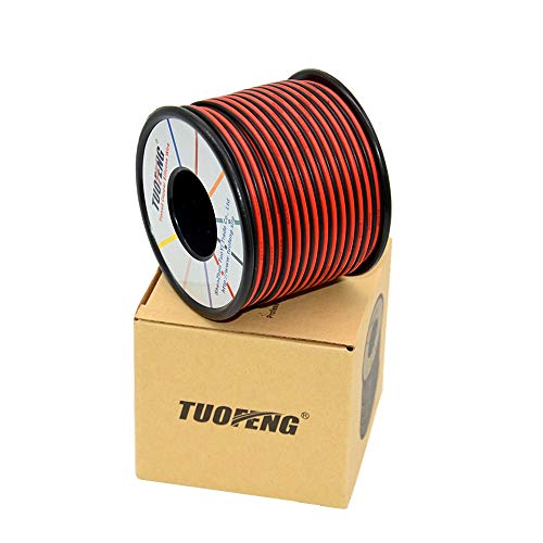 TUOFENG Cable eléctrico AWG, de silicona, de calibre 8, suave y Flexible, cable de cobre estañado, Cable de alta resistencia a la temperatura