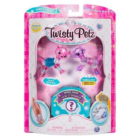 Twisty Petz - Serie 2 - Paquete de 3 - Frostie Polar Bear y Purella Kitty