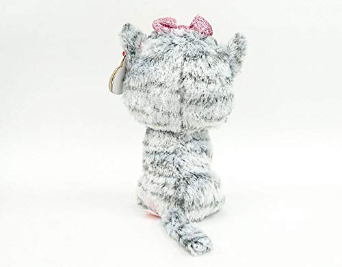 TY - Beanie Boos Kiki, peluche gatita, 15 cm, color gris (United Labels Ibérica 37190TY) , color/modelo surtido