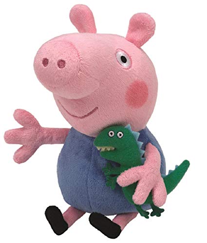 Ty Peppa Pig - Peluche de George con Dinosaurio