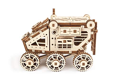 UGEARS Mars Buggy - Rompecabezas de Madera en 3D Space Rover - Juego de construcción - Fácil autoensamblaje - Kits de Modelos de Madera para Adultos y niños - Gran Idea de Regalo para niños y niñas