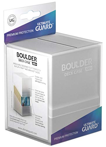 Ultimate Guard ugd010689 – Boulder Deck Case, 100 Plus, tamaño estándar, Frosted