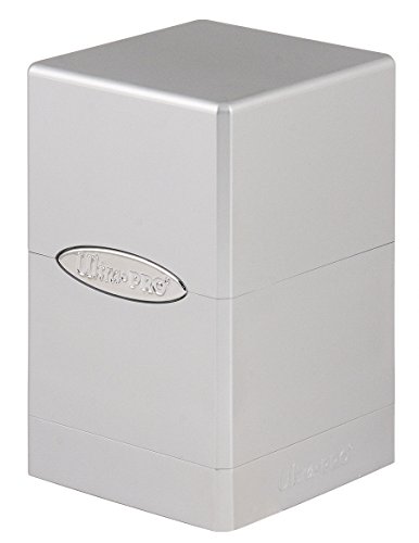 Ultra Pro- Deck Box Satin Tower: Metallic Silver by (UltraPro 84850)