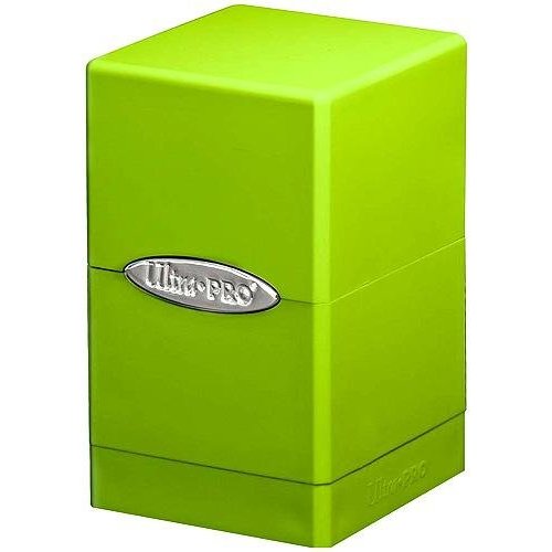 Ultra Pro Deckbox Satinado Tower C6 – Juego de Cartas (Verde Lima)