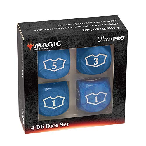 Ultra Pro Deluxe 22MM Blue Mana Loyalty Dice Set for Magic: The Gathering