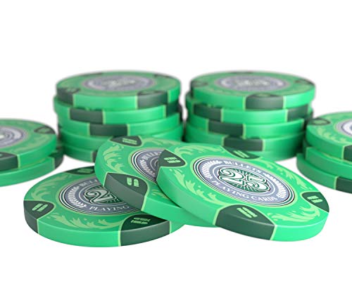Un gran estuche de póquer Tony Deluxe con 500 fichas de póquer de arcilla, instrucciones de póquer, botón del crupier y balas de plástico para las cartas de póquer