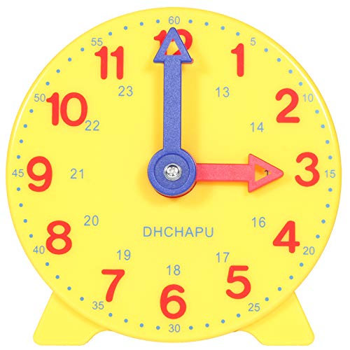 unbrand Aprende Las Horas Reloj Escolar Reloj con Las Horas 10CM