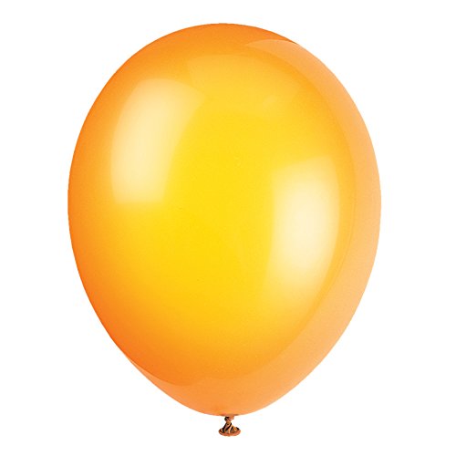 Unique Party-56847 Globos de Látex de 30 cm, color naranja (citrus orange), pack de 50 (56847)